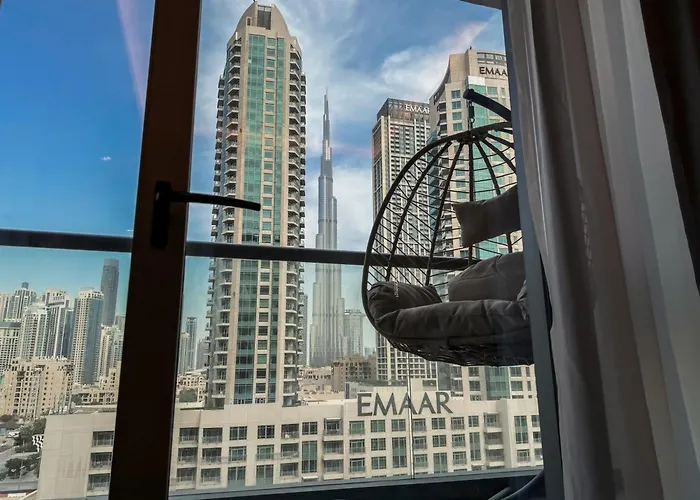 Majestic 2Br Haven With Burj Khalifa View