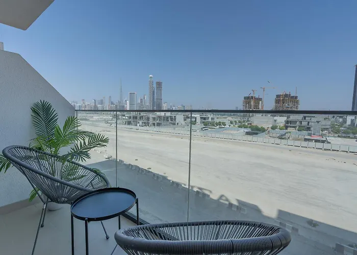 Nasma Luxury Stays - Azizi Riviera 6 Cozy Studio With Burj Khalifa View