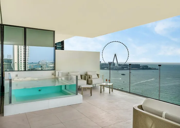 Wonderfulstay At Five Luxe Jbr - Best Palm And Eye View - Private Hot Tub - Brand New Luxury Apartments
