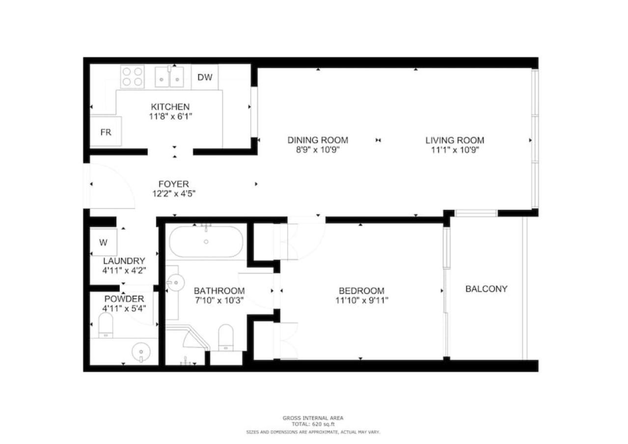 Iris Blue - Neat One Bedroom