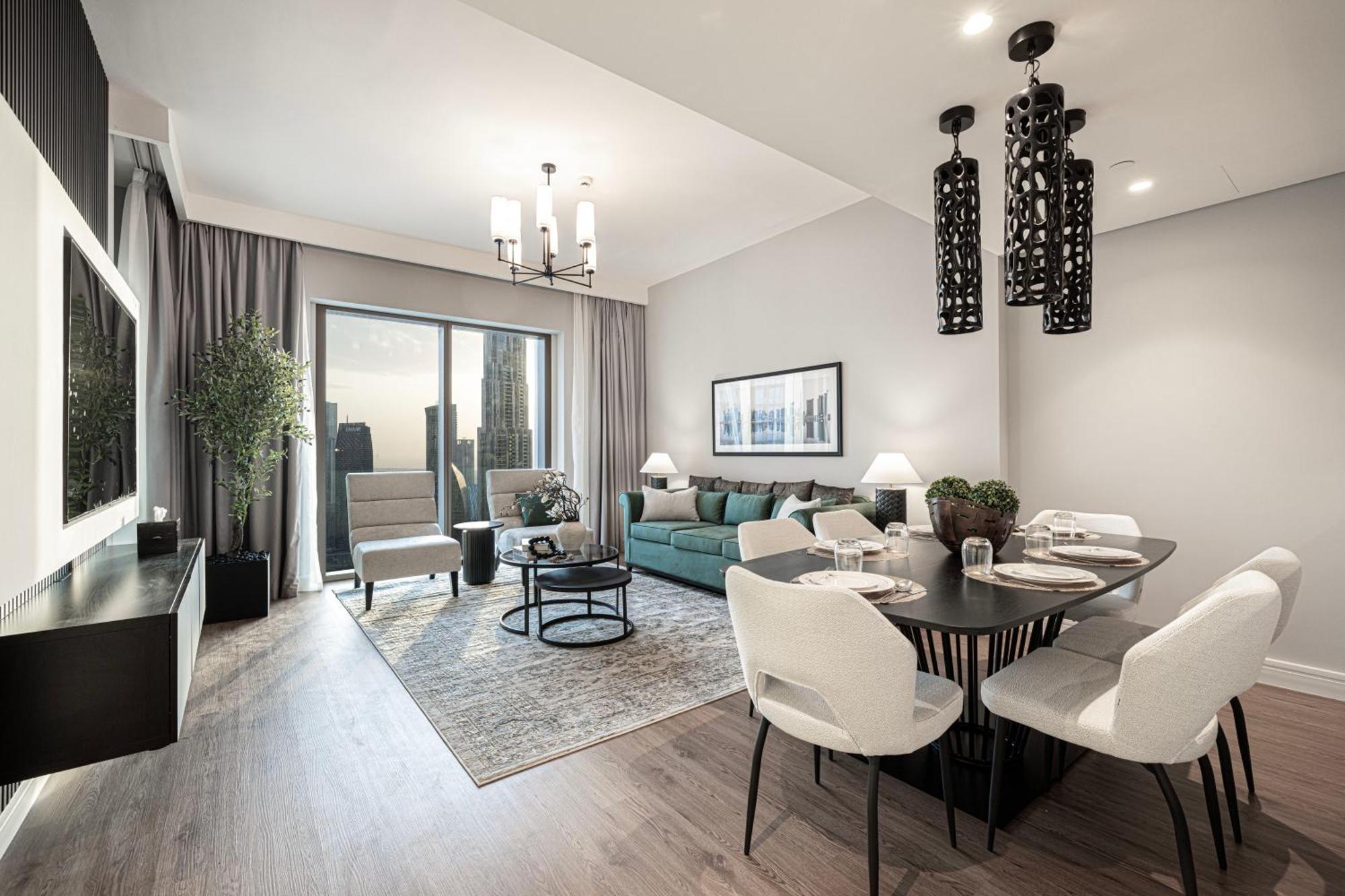 Magnificent - Luxurious 3+ 1 Bedroom With Burj Khalifa View Dubai