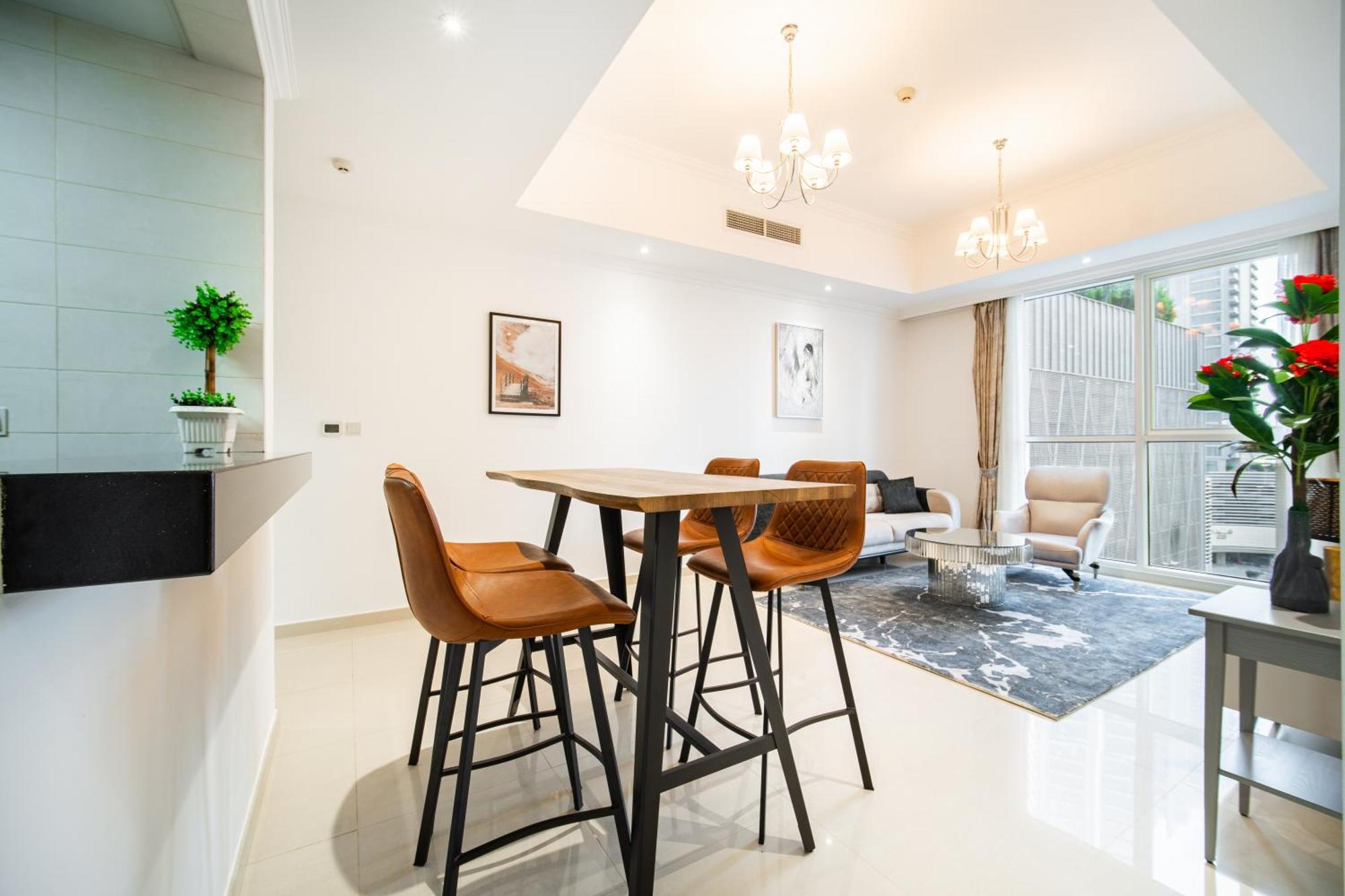 Apartment Elegant Escapes - Homely 1b In Dunya Tower