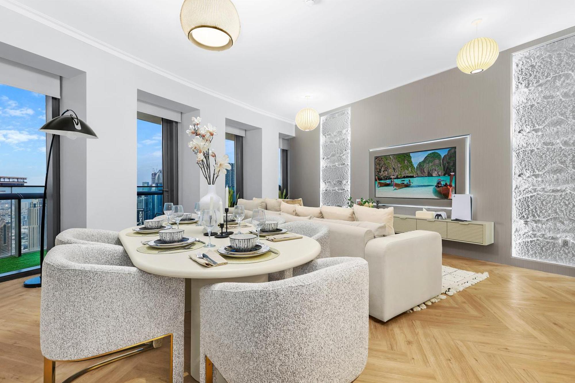 First Class 2br With Full Skyline & Sea View * Dubai
