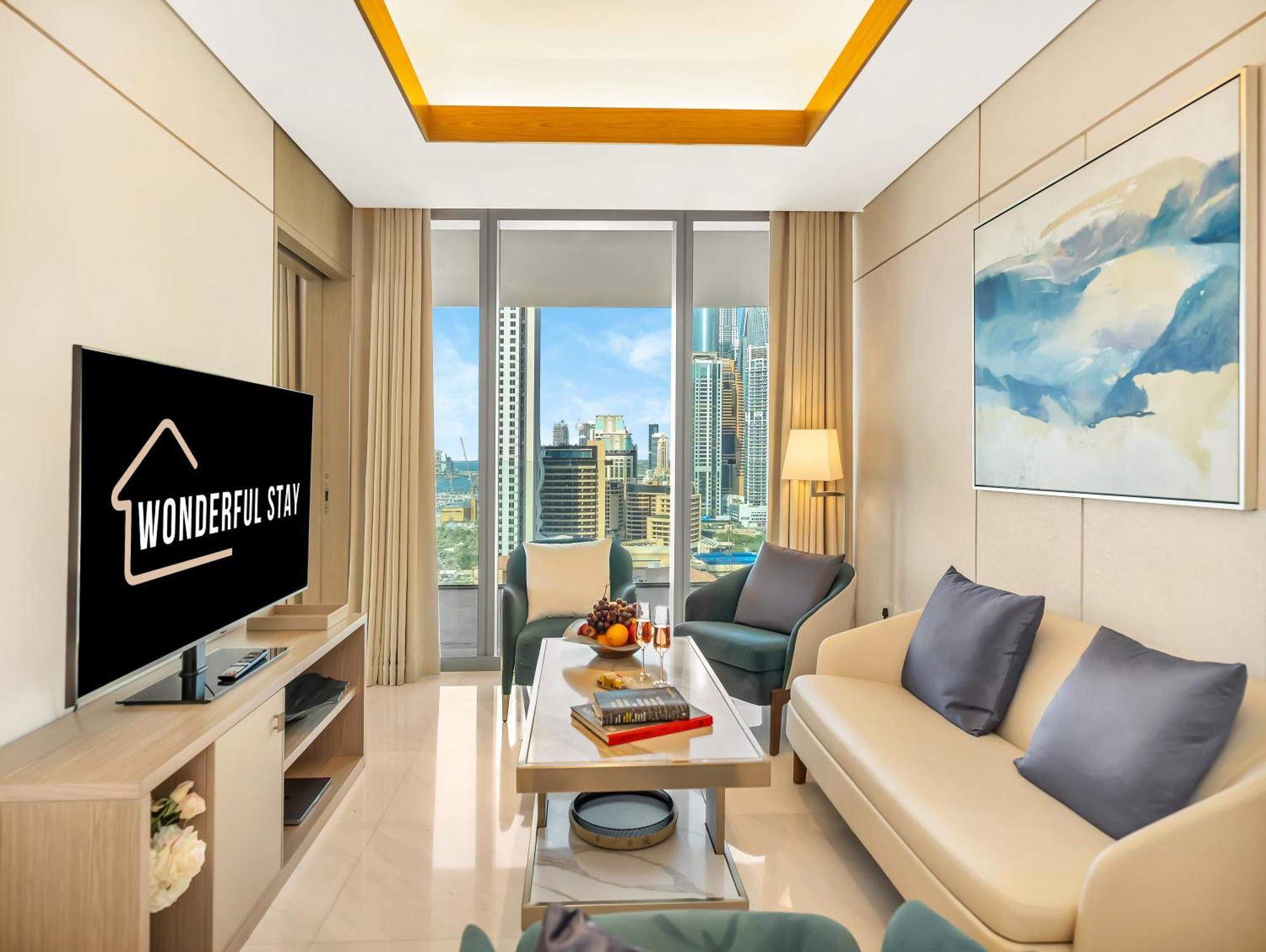 Wonderfulstay At Five Luxe Jbr - Palm And Eye View - Private Hot Tub - Brand New Luxury Apartment