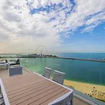 Private Beach - 4Br - 8 Sleep - Pool - 180 Grades Sea & Ain View - Huge Balcony - Parking - Prime Location
