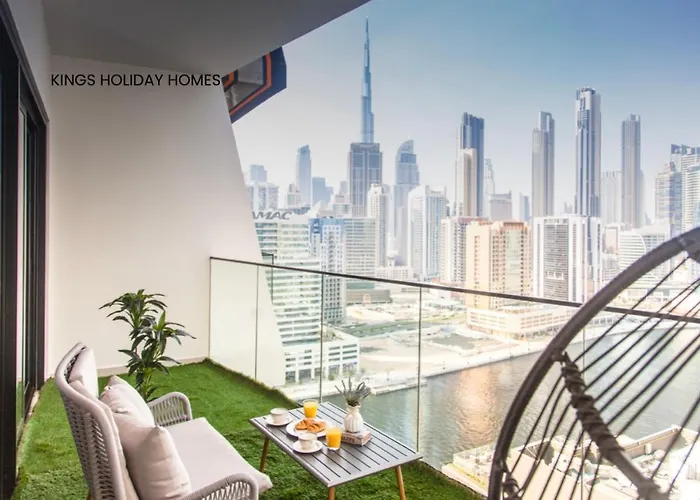 Binghatti Canal , Burj Khalifa View With Private Jacuzzi And Cinema Screen ,Kings
