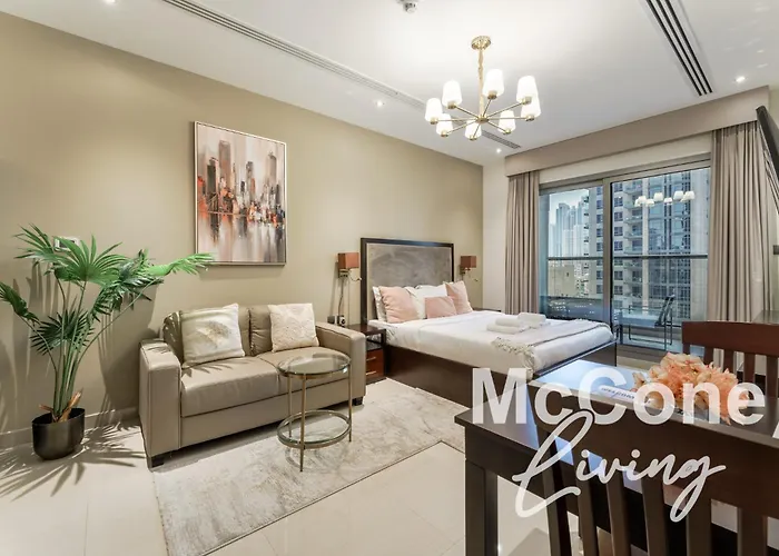 Cozy Studio With Burj Khalifa Views