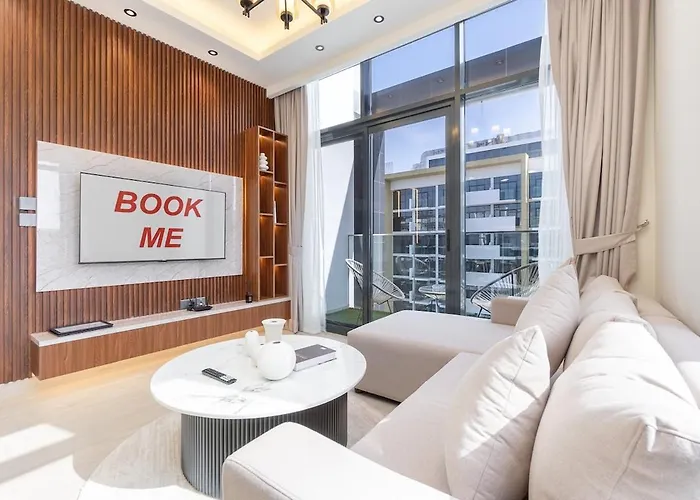 Elegant 1-Bedroom Perfect For 4 At Azizi Riviera In Meydan One