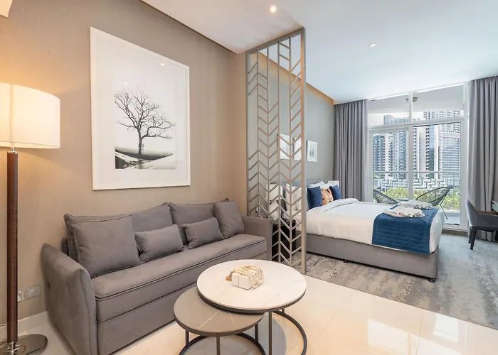 Cozy Studio Perfect For 4 At Damac Maison Prive