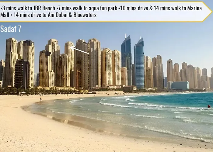 Spacious 2-Bedroom Getaway In Jbr, Prime Location