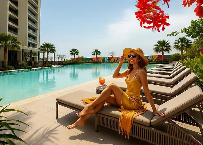 Keyrock Living - Stylish Dubai Stay With Pool & Gym