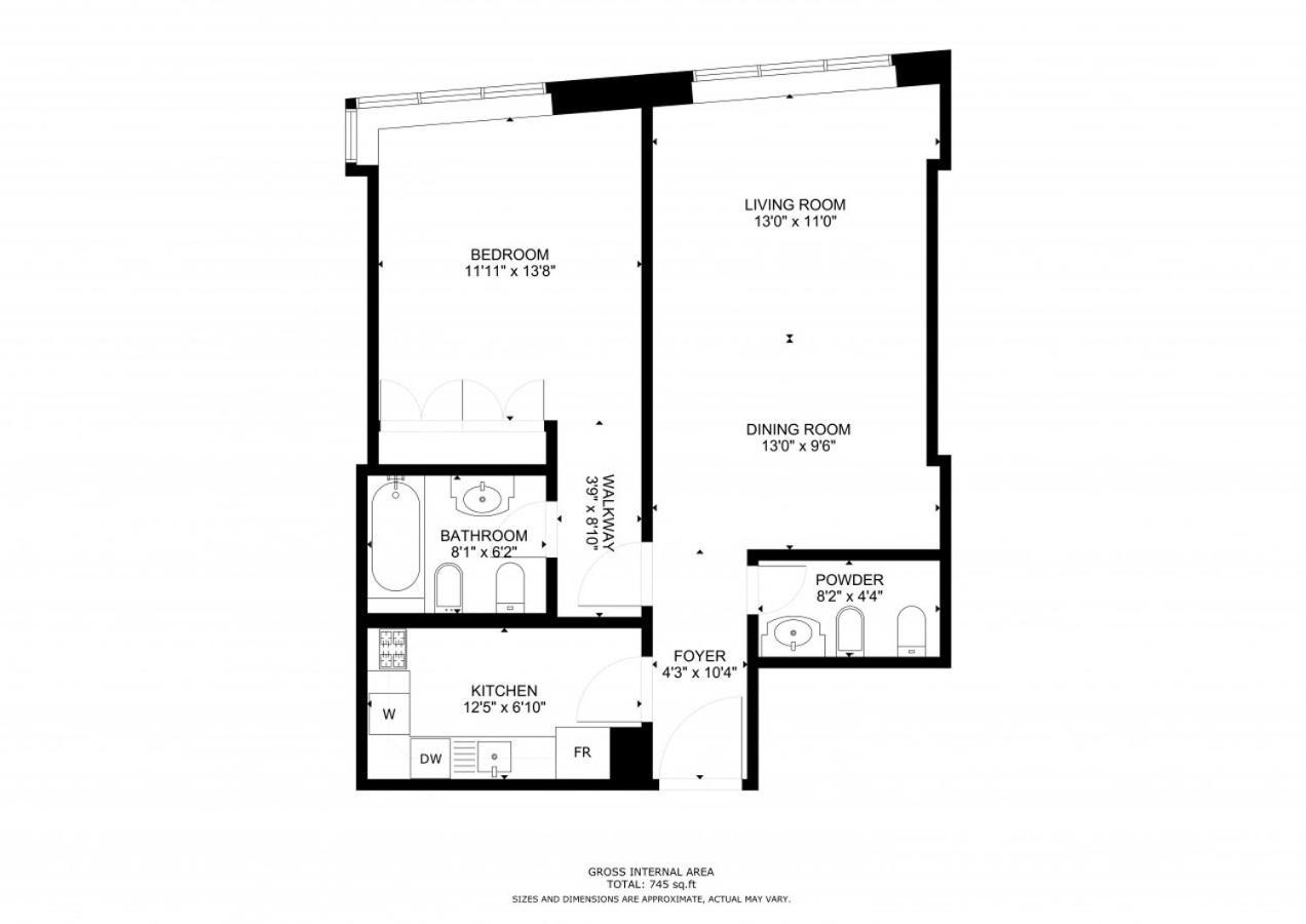 V3 Tower - Elegant One Bedroom Apartment