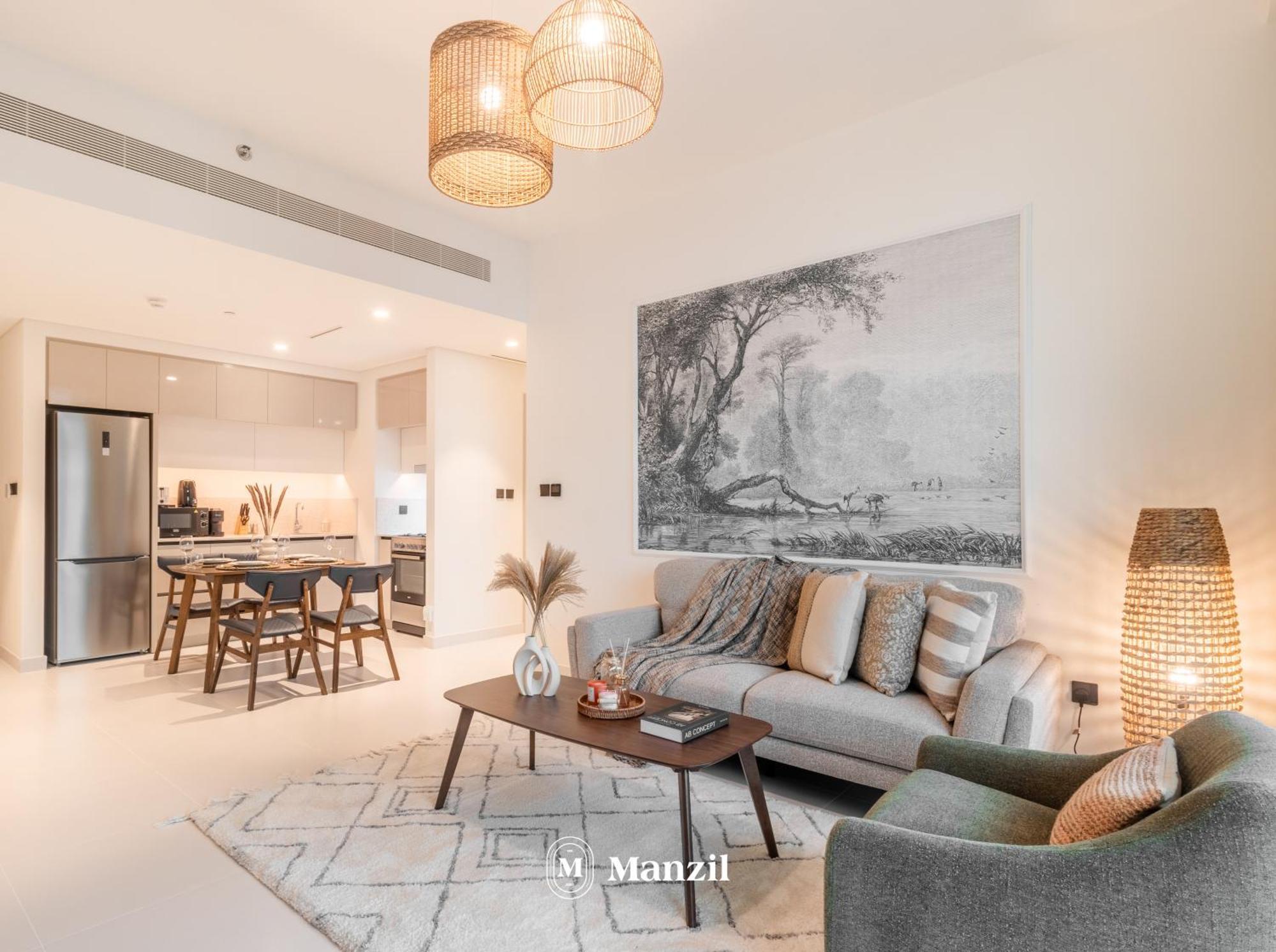 Apartment Manzil - 1br In Emaar Beachfront With Private & Marina Access Dubai