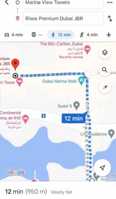 Apartment Full Sea View With Balcony - - 10 Min To Jbr - *