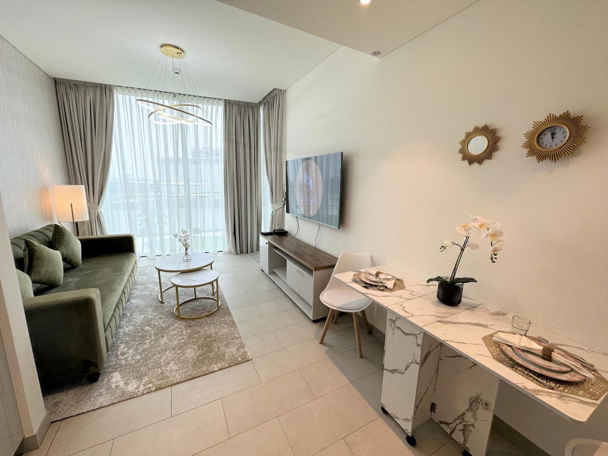 Apartment Easygo - Sobha Waves 1 Bedroom & Study Modern