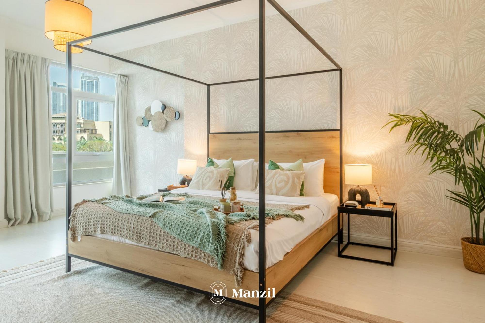 Manzil - Luxury 3br W/ Maid Room, Full Burj & Fountain View Villa