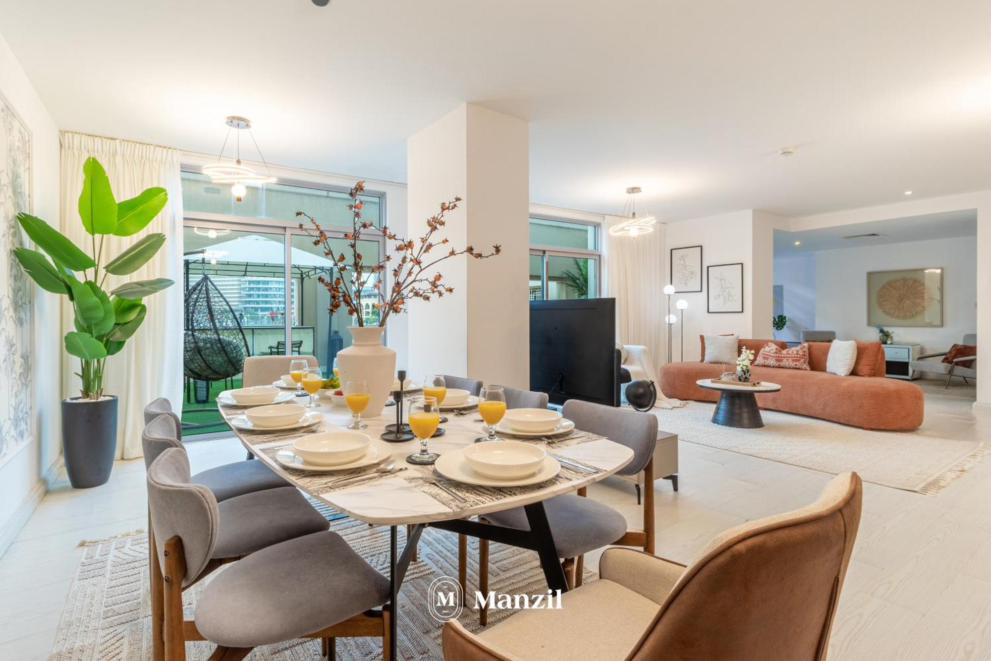 Manzil - Luxury 3br W/ Maid Room, Full Burj & Fountain View