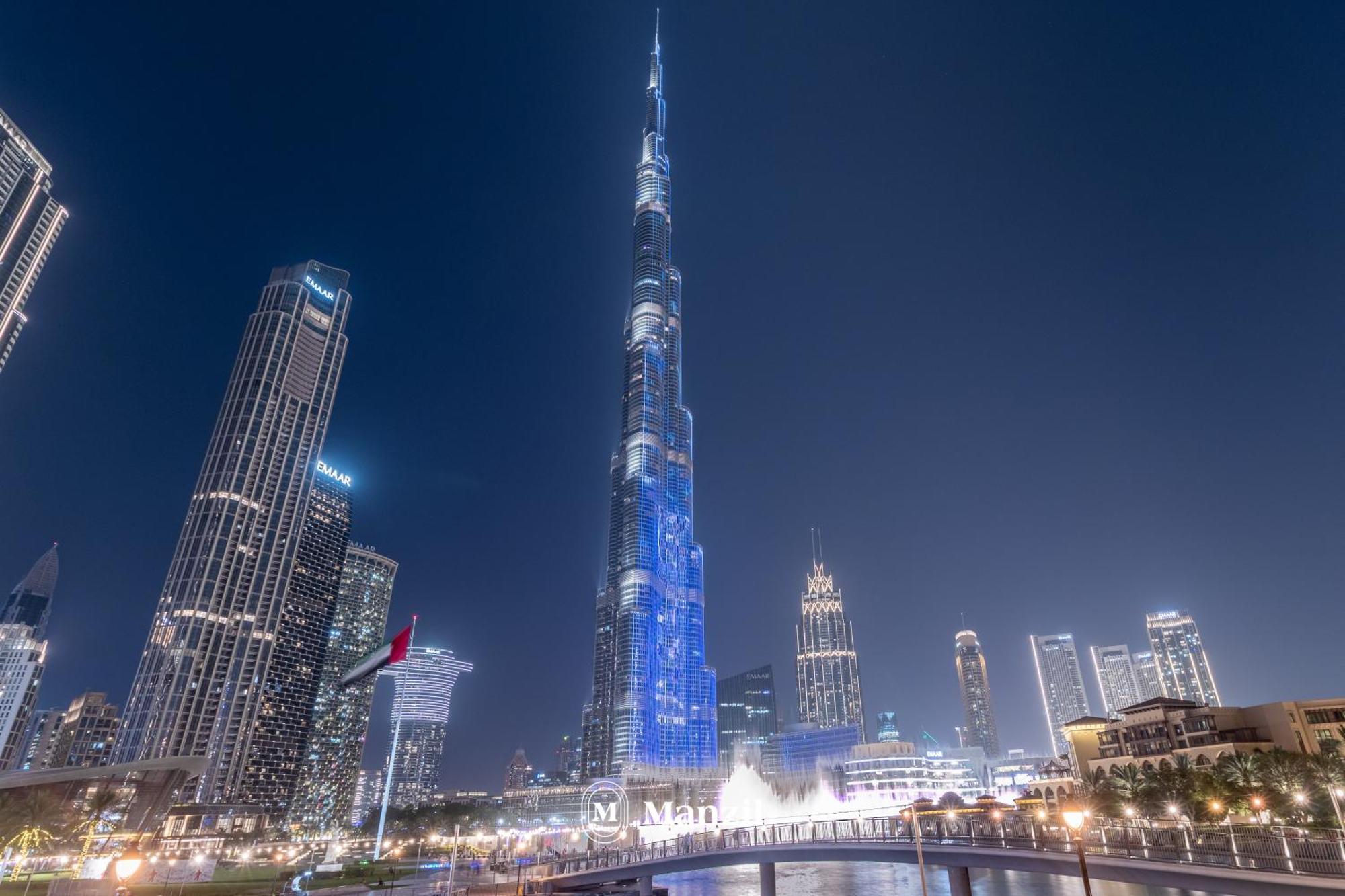 Villa Manzil - Luxury 3br W/ Maid Room, Full Burj & Fountain View Dubai