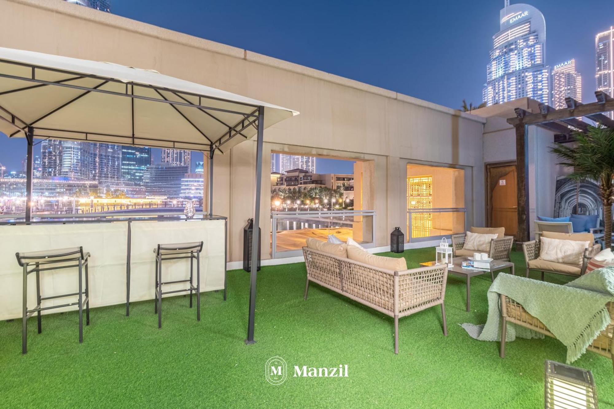 Manzil - Luxury 3br W/ Maid Room, Full Burj & Fountain View *