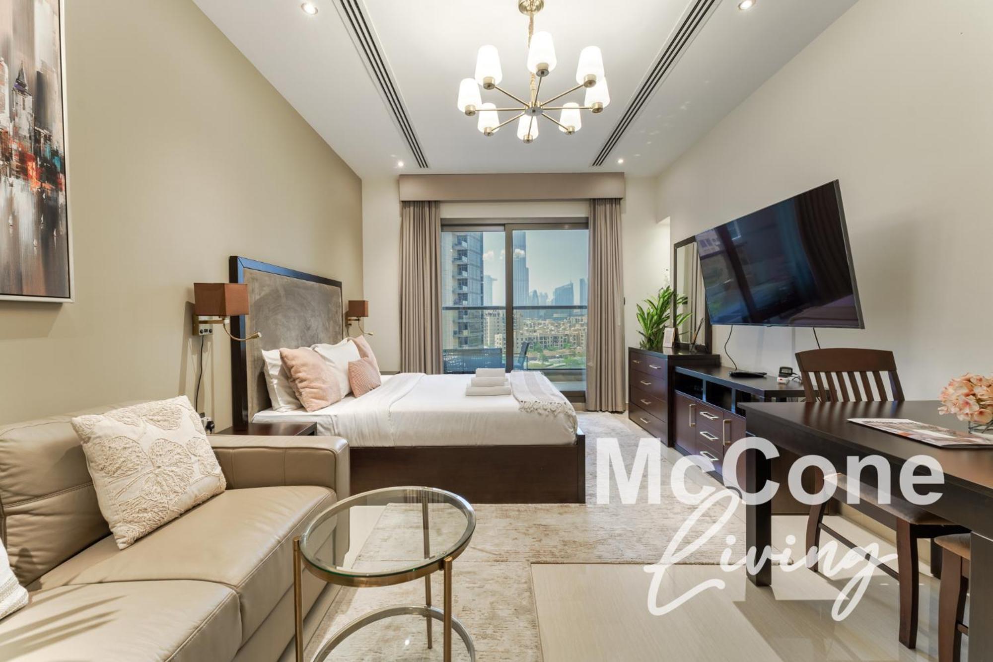 Apartment Cozy With Burj Khalifa Views Dubai