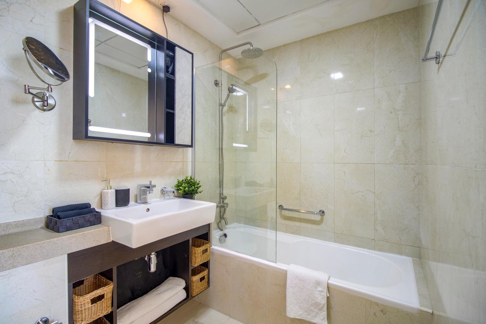 Apartment Vacation Friendly View Luxury 1bedroom- Walk To & Mall Dubai