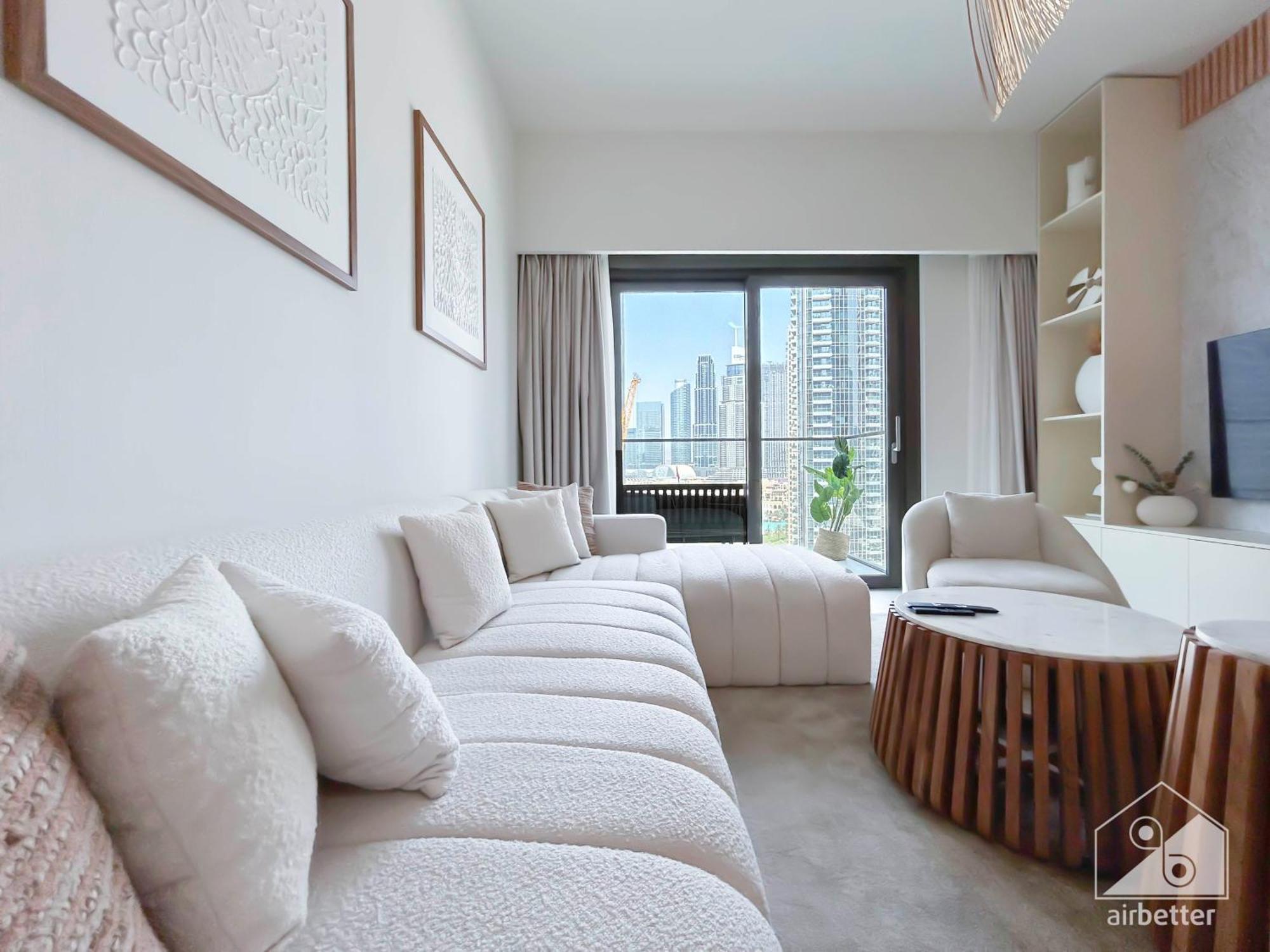 Luxury Burj Crown Downtown Balcony & View Apartment
