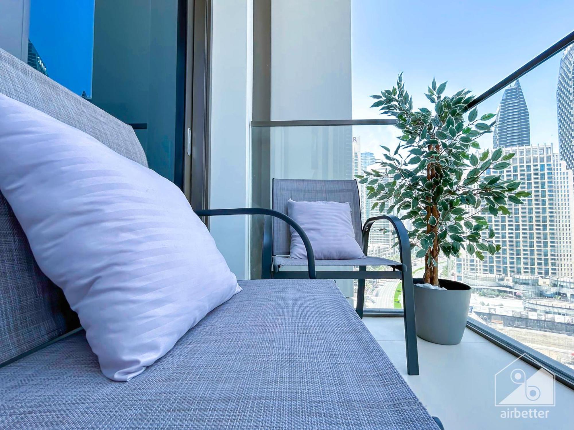Luxury Burj Crown Downtown Balcony & View *