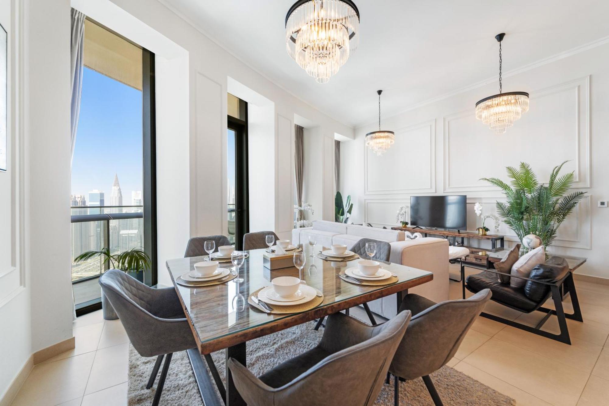 First Class 2br With Full Skyline & Sea View Apartment Dubai