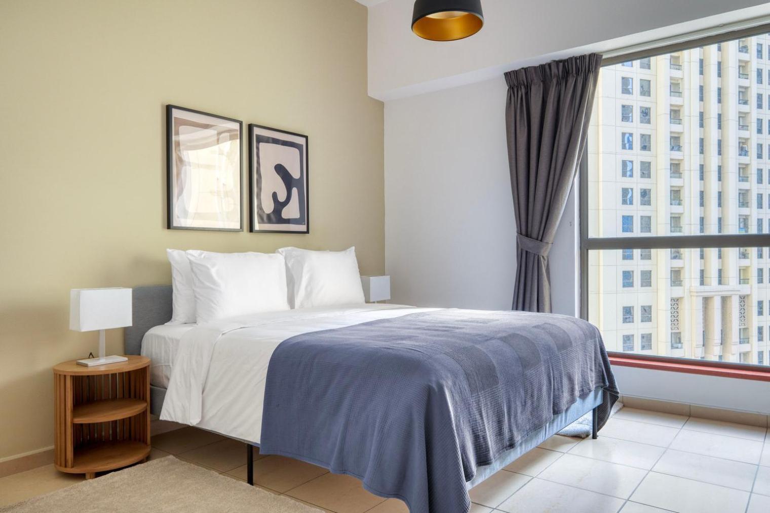 Blueground Jbr Marina View Pool Fitness Dxb-1482 Apartment *
