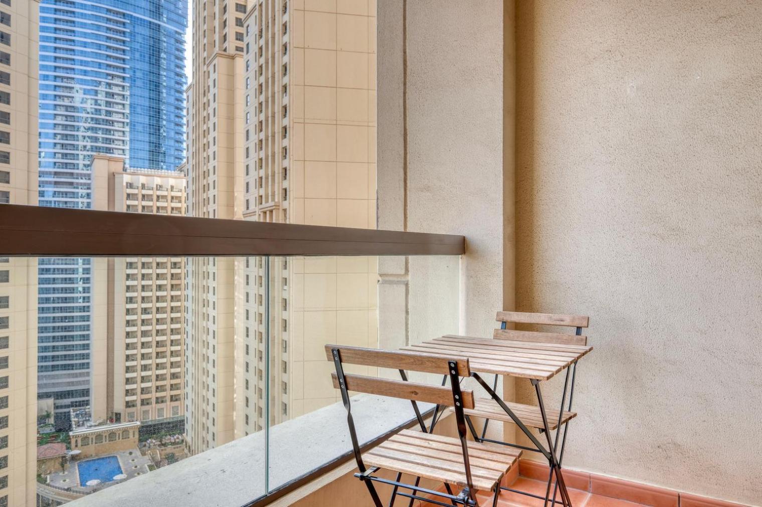 Blueground Jbr Marina View Pool Fitness Dxb-1482 Apartment