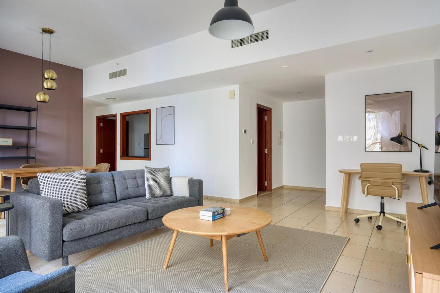 Blueground Jbr Marina View Pool Fitness Dxb-1482 Apartment Dubai