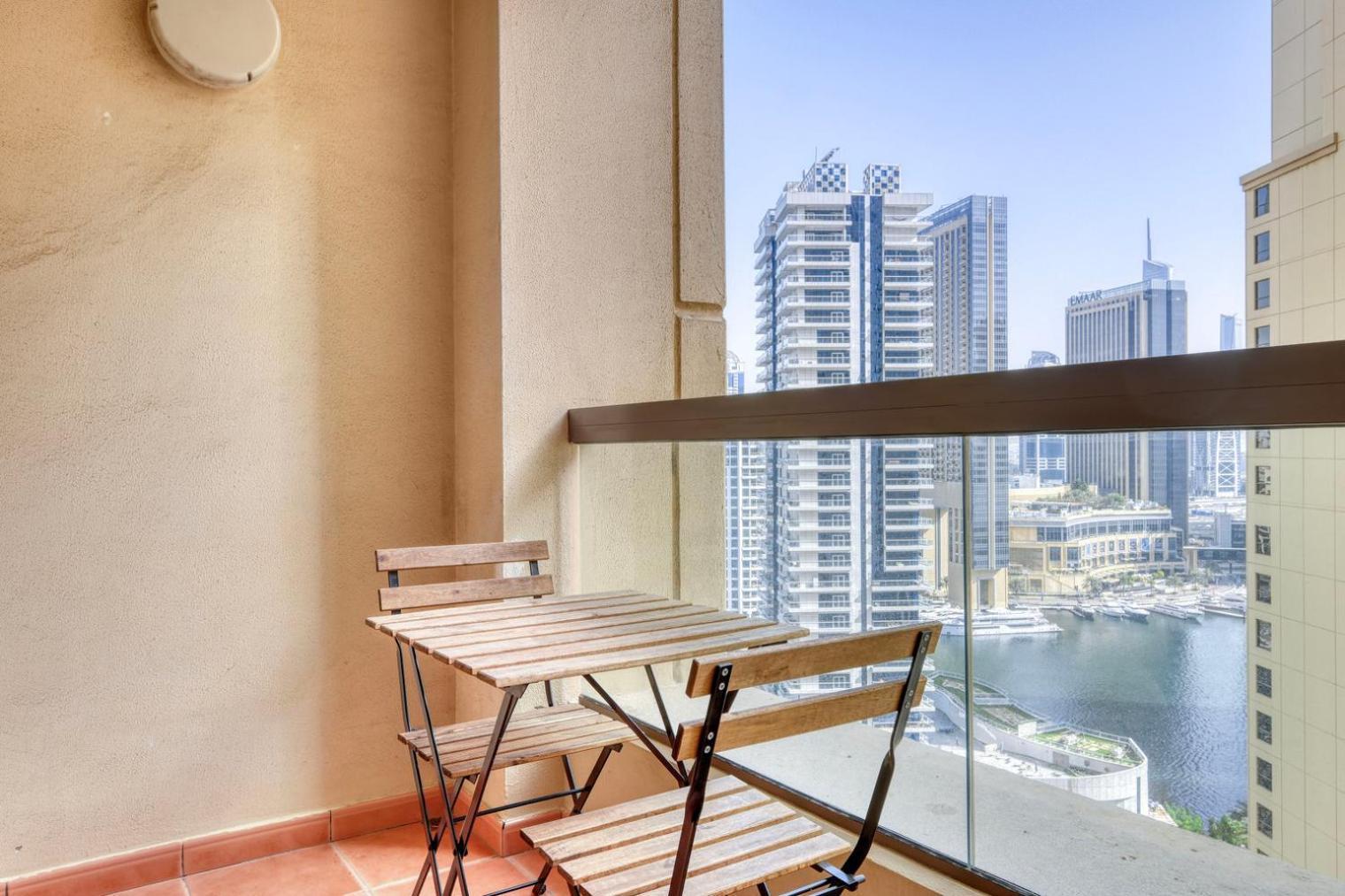 Blueground Jbr Marina View Pool Fitness Dxb-1482 Apartment *