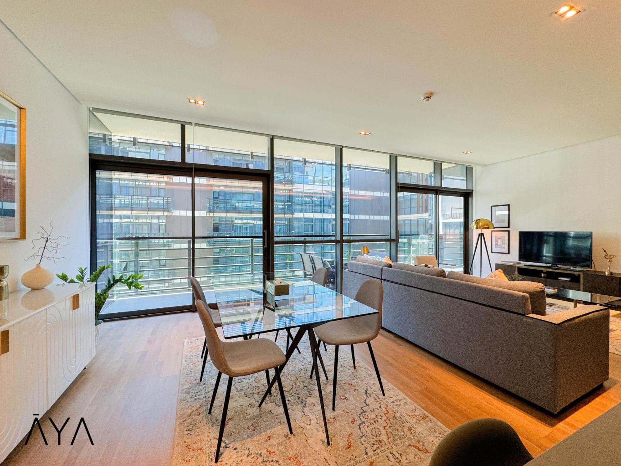 Luxury With Pool, Patio & Gym In Walk By Aya Boutique Apartment Dubai