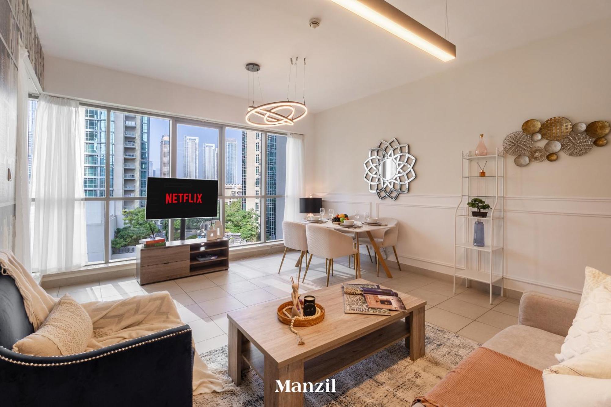Stylish 2br With Burj Khalifa View Near Mall Apartment