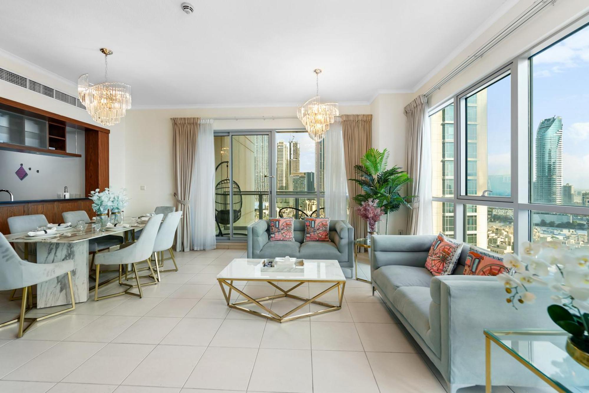 Apartment Magnificent - Spacious New 2br In Downtown Dubai