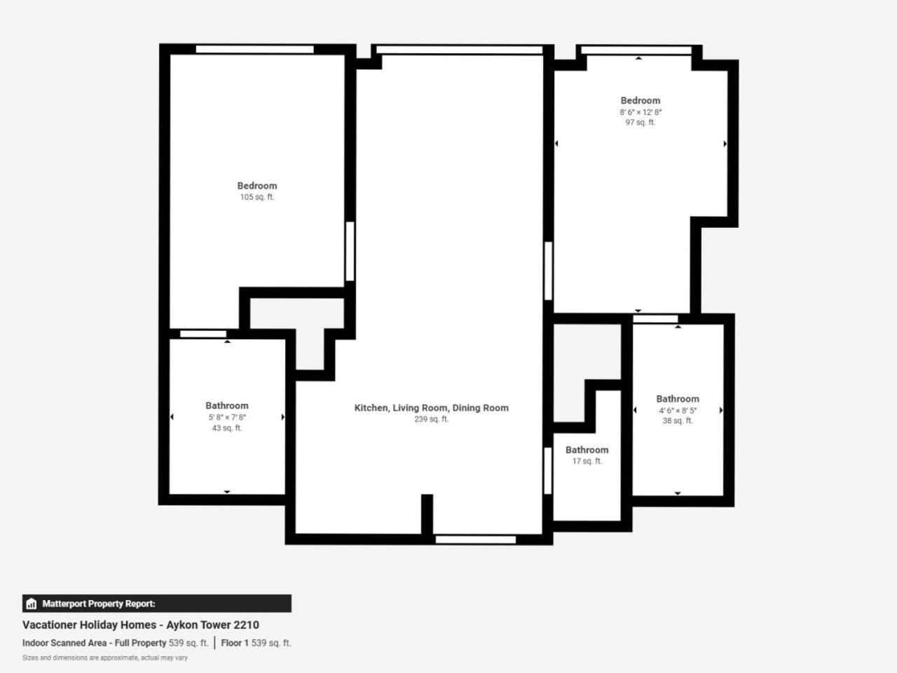 Aykon - Classy Two Bedroom In Business Bay