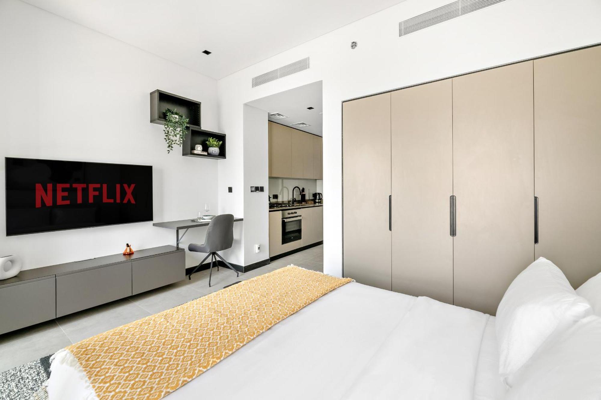 Apartment Vayk - Fresh & Trendy In Business Bay Dubai