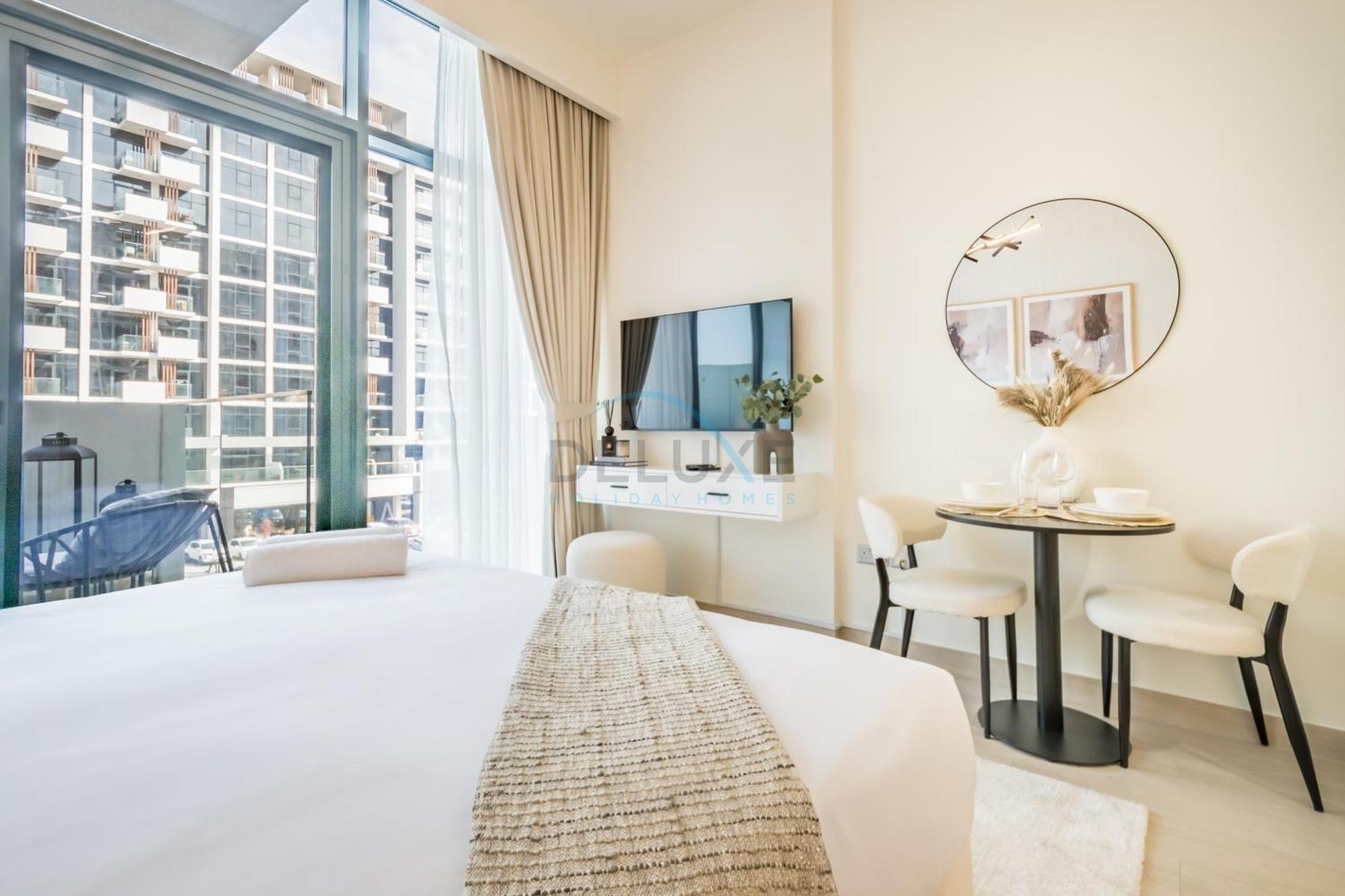 Apartment Community View With Balcony, Azizi Riviera 24, Al Merkadh By Deluxe Homes *