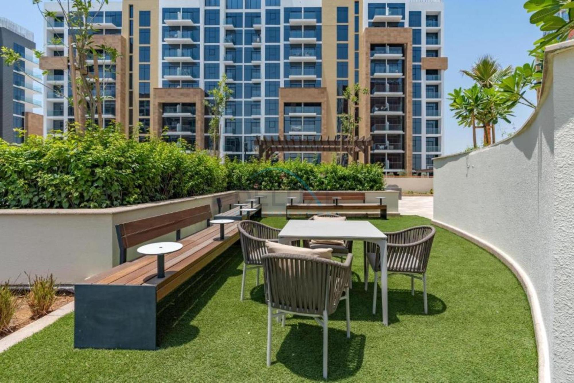 Apartment Community View With Balcony, Azizi Riviera 24, Al Merkadh By Deluxe Homes