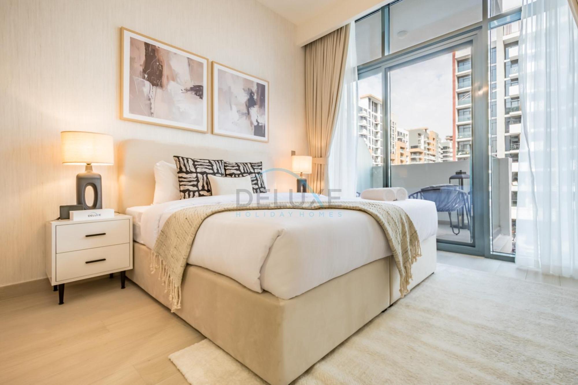 Apartment Community View With Balcony, Azizi Riviera 24, Al Merkadh By Deluxe Homes Dubai