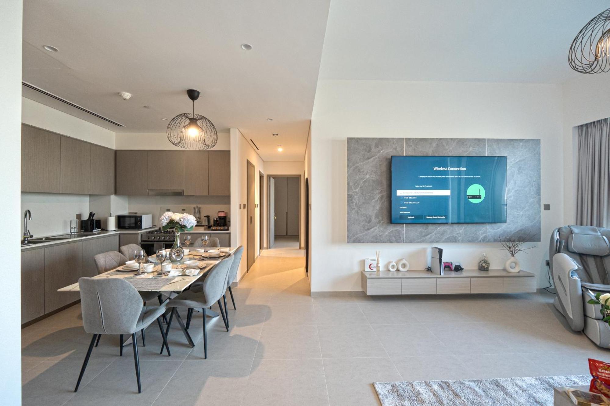 Apartment Venetian - Chill In 2br Insane Burj Views & Luxe Massage Chair