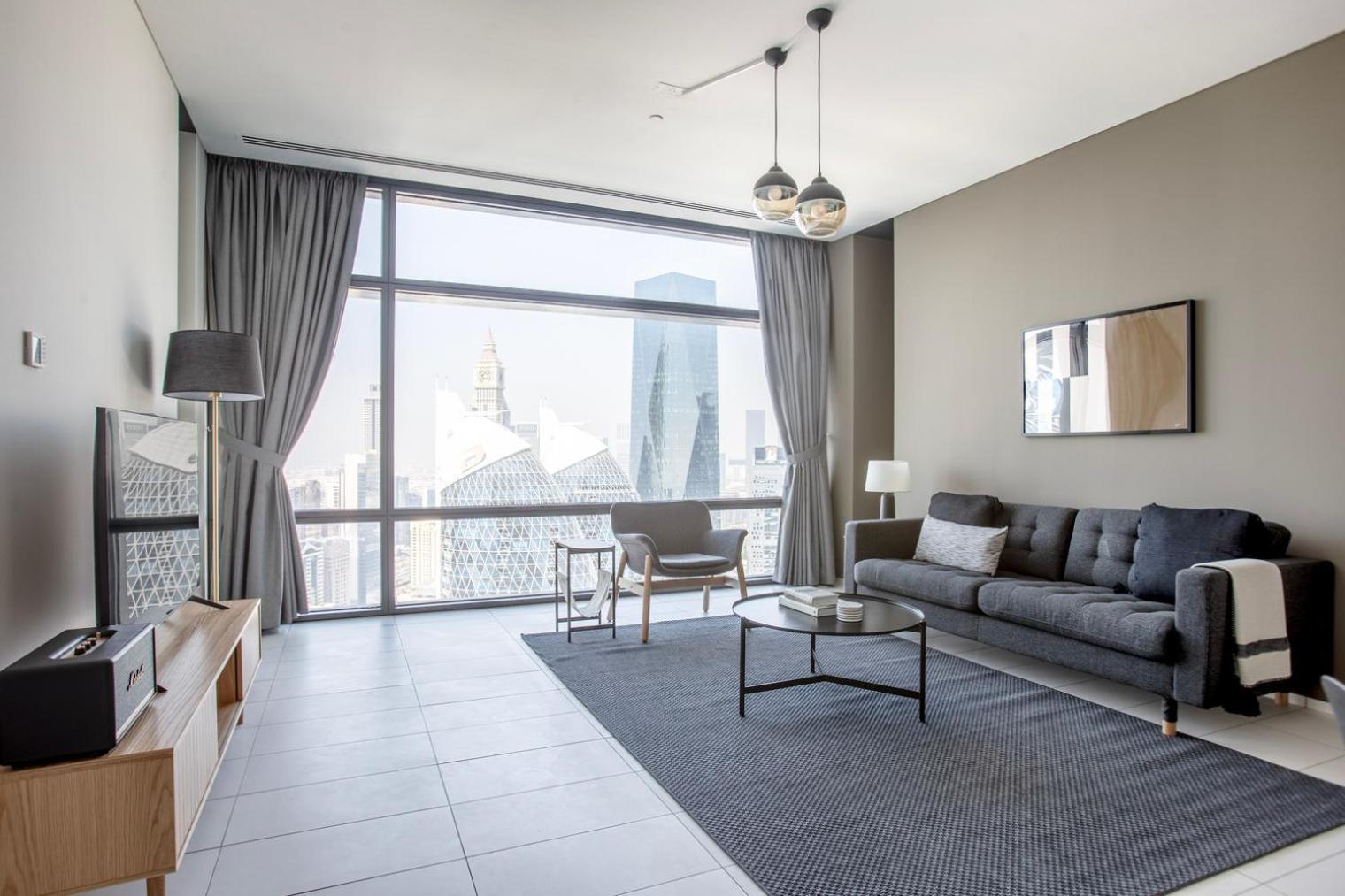 Blueground Index Tower View Pool Gym Dxb-1240 Apartment