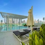 Private Beachfront 1 Bed With 180 View Of Marina Skyline