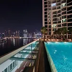 Modern Delux 1 Bed With Canal And Burj Khalifa View
