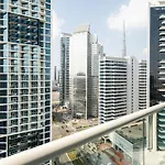 Aliving Stylish Studio At Damam Prive With Balcony And Partial Burj Khalifa View-1315