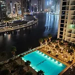Vogue Damac Maison Prive Balcony & Pool With Canal View Prime Business Bay Location, Steps From Downtown & Burj Khalifa