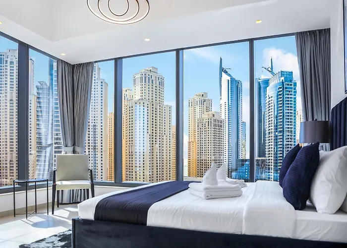 Panoramic Luxe 1Br With Breathtaking Views At Dubai Marina Near Jbr - Silverene Towers