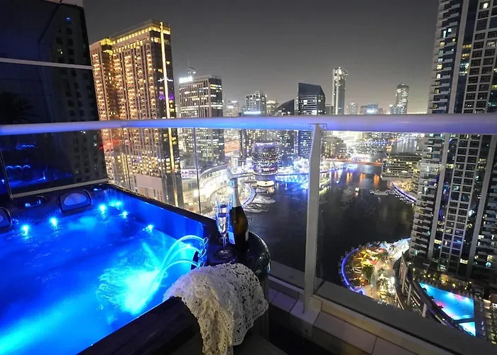 Luxury Private Jacuzzi Apartment In The Heart Of Dubai Marina Jbr
