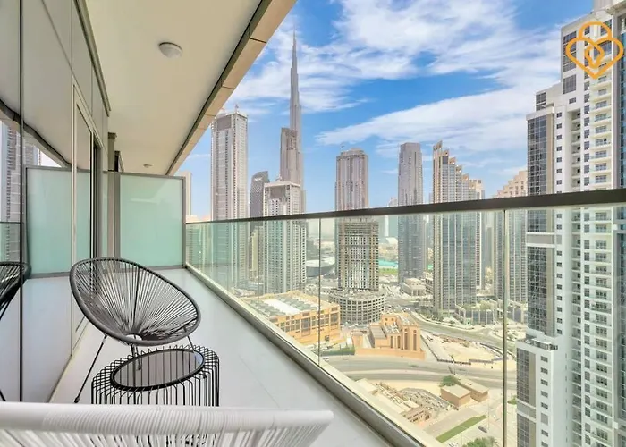 Keysplease 2 B/R Apt With Burj Views Paramount Midtown, Minutes To Dubai Mall