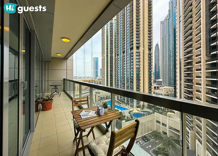 Higuests - Royal 2Br Apt With Balcony Near Burj Khalifa